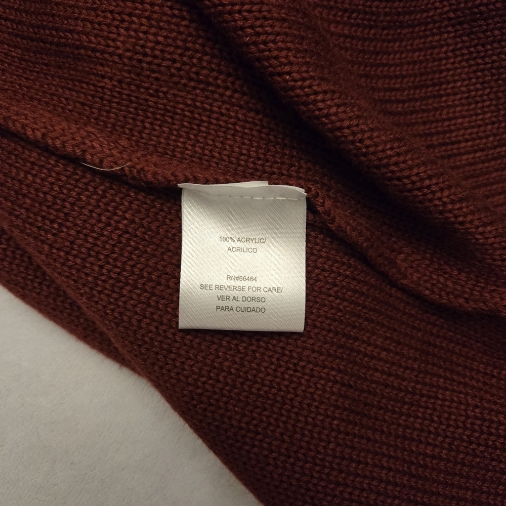 Cable Knit Rust Dress - Picture 6 of 7